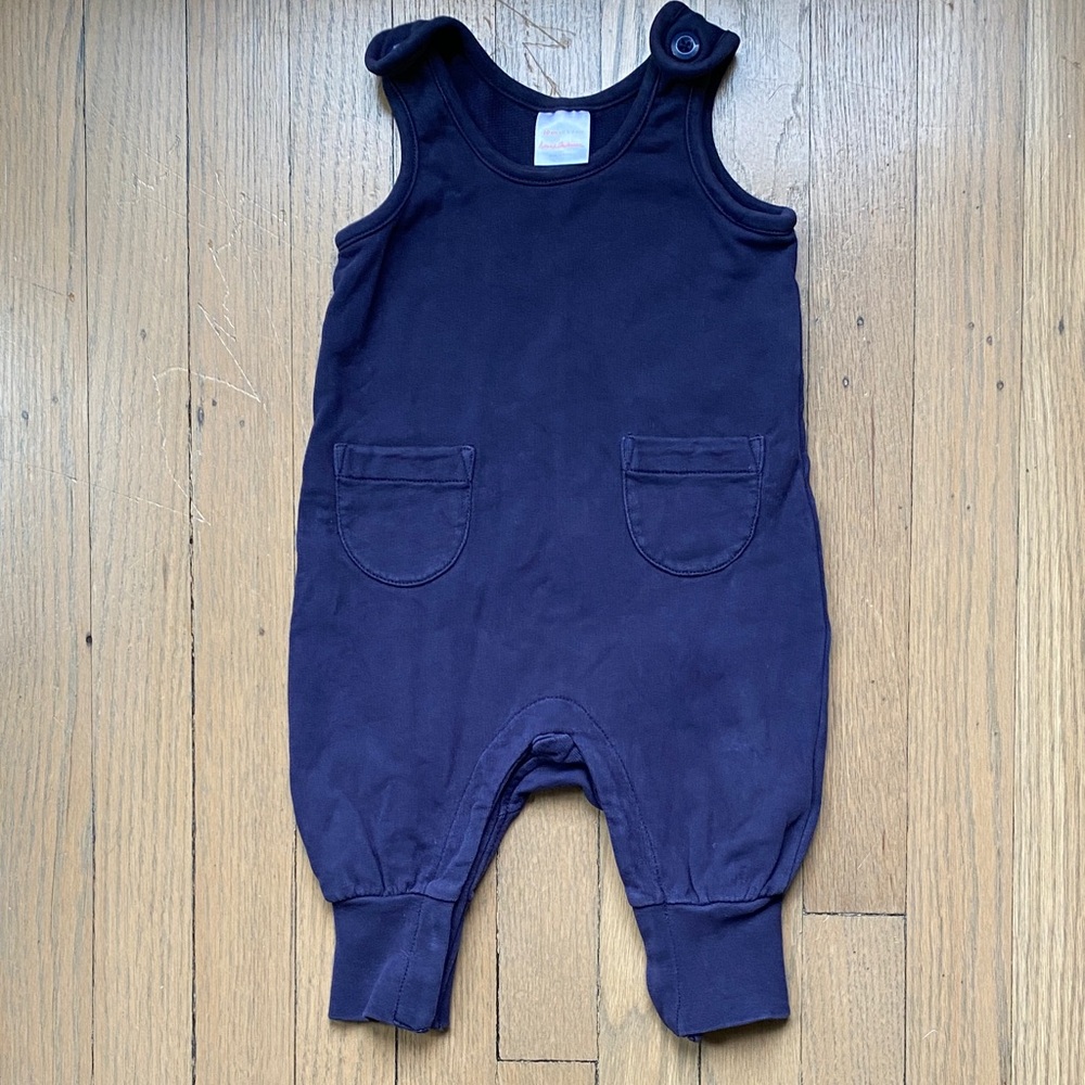 Hanna Andersson French Terry Overalls Sz 3-6M
